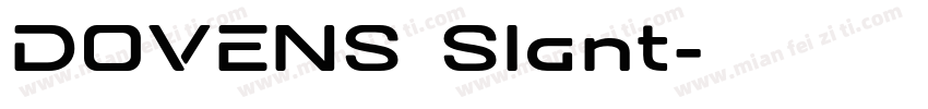 DOVENS Slant字体转换